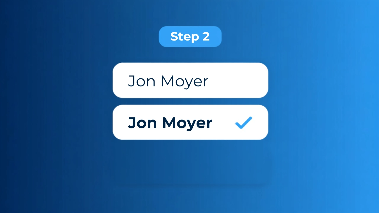 Selecting a bold font style from the generator's style list