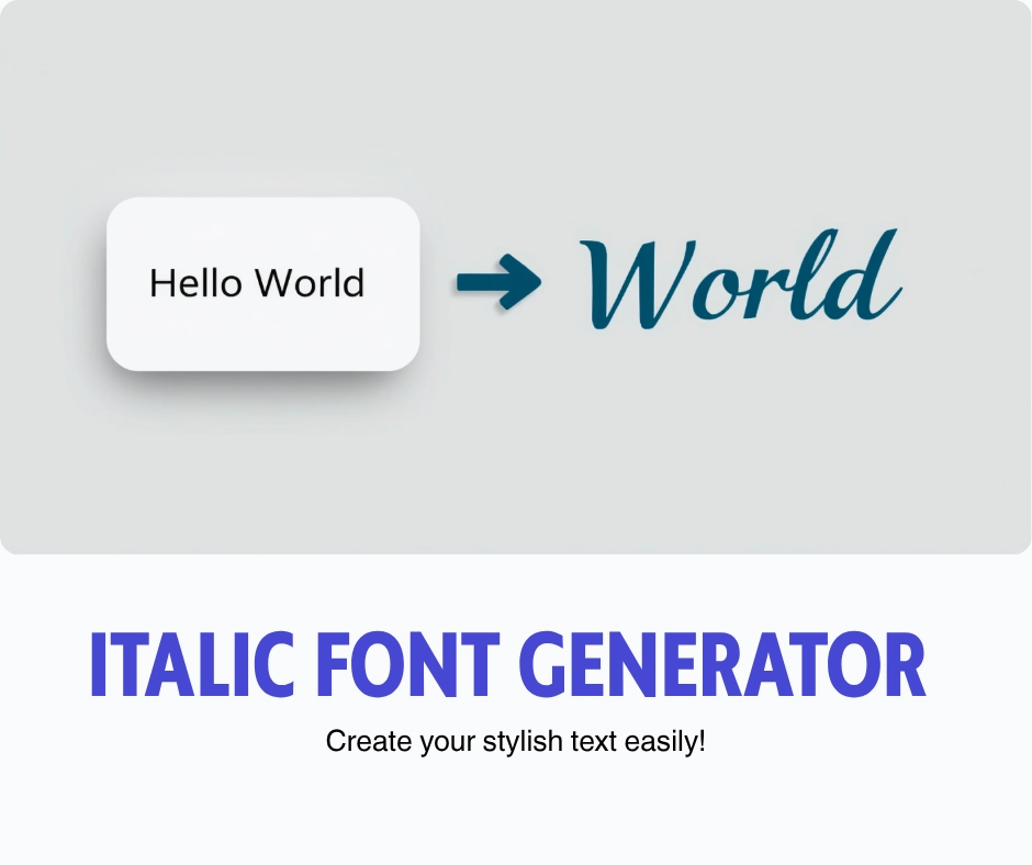 Plain text transforming into italic Unicode font style